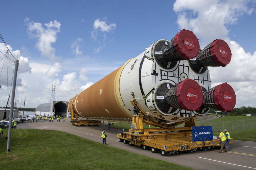 BOEING DELIVERS ROCKET STAGE TO NASA, WILL LAUNCH FIRST HUMANS AROUND THE MOON SINCE APOLLO